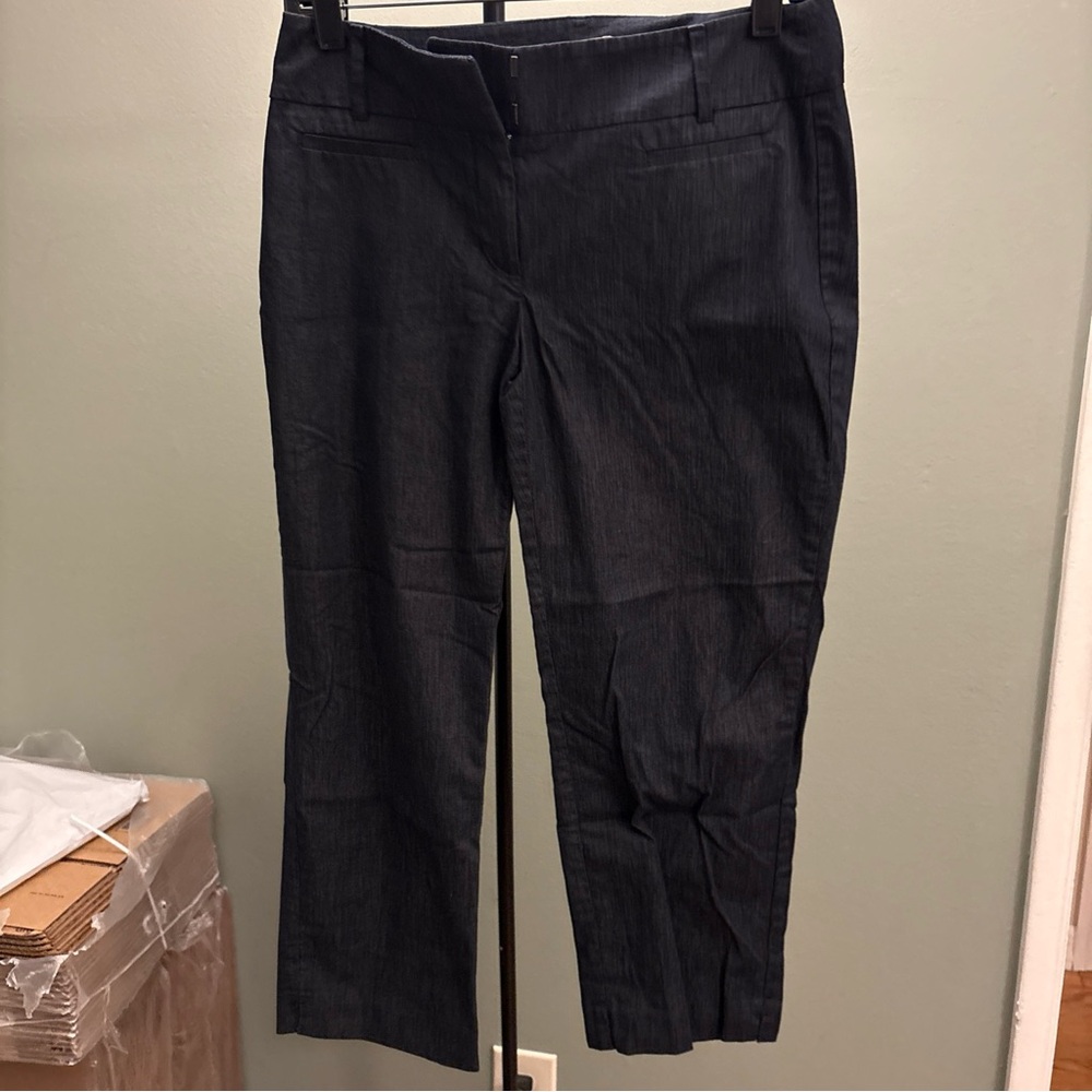 LOFT Dark Blue Curvy Crop Pants